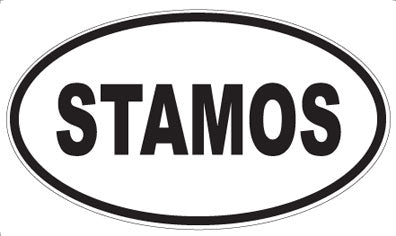 STAMOS - Oval Magnet