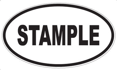 STAMPLE - Oval Sticker