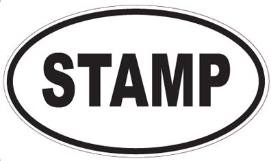 STAMP - Oval Magnet
