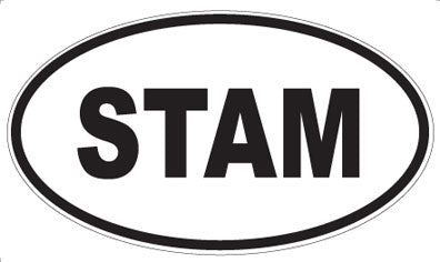 STAM - Oval Magnet