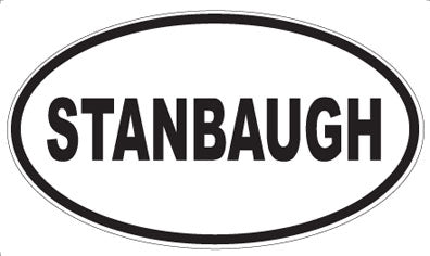 STANBAUGH - Oval Magnet