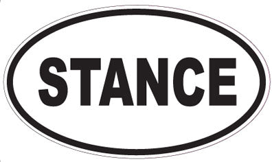 STANCE - Oval Sticker