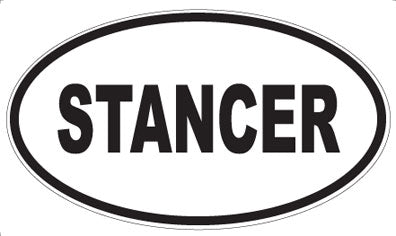 STANCER - Oval Magnet