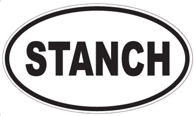 STANCH - Oval Sticker