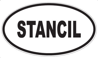 STANCIL - Oval Sticker