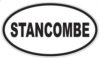 STANCOMBE - Oval Sticker
