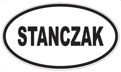 STANCZAK - Oval Sticker