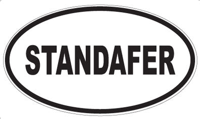 STANDAFER - Oval Magnet