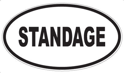 STANDAGE - Oval Sticker
