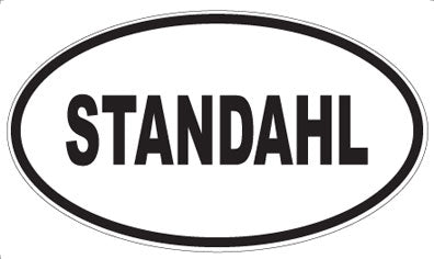 STANDAHL - Oval Sticker