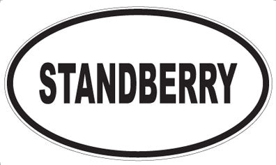 STANDBERRY - Oval Sticker