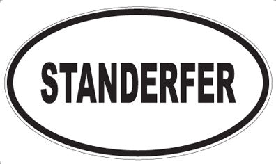 STANDERFER - Oval Magnet