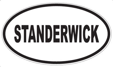 STANDERWICK - Oval Magnet