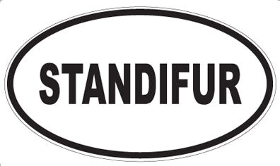 STANDIFUR - Oval Sticker