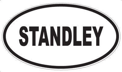 STANDLEY - Oval Sticker