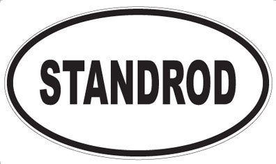 STANDROD - Oval Sticker