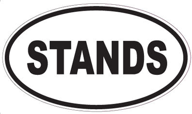 STANDS - Oval Sticker