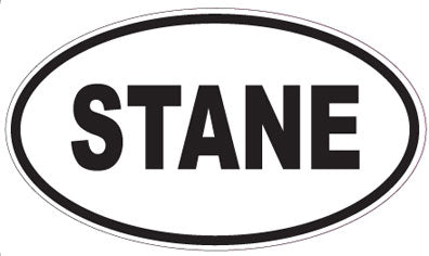 STANE - Oval Sticker