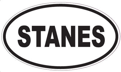 STANES - Oval Sticker