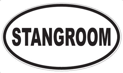 STANGROOM - Oval Sticker