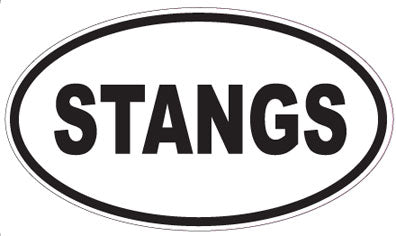 STANGS - Oval Sticker
