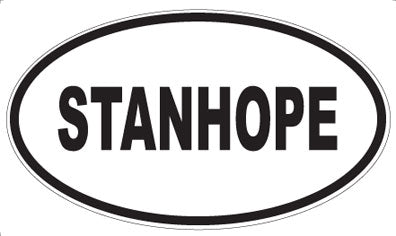 STANHOPE - Oval Sticker