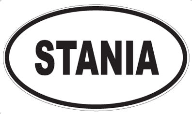 STANIA - Oval Sticker