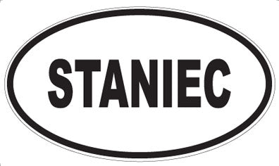 STANIEC - Oval Magnet