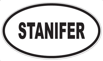 STANIFER - Oval Sticker