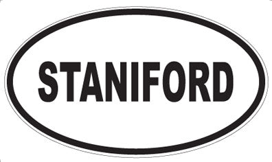 STANIFORD - Oval Sticker