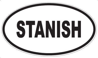 STANISH - Oval Sticker