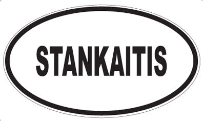 STANKAITIS - Oval Sticker