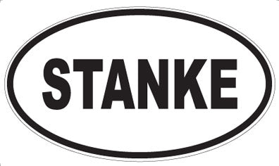 STANKE - Oval Sticker