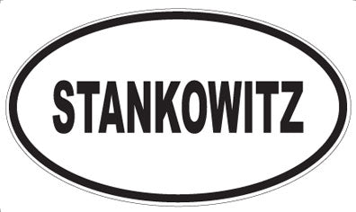 STANKOWITZ - Oval Sticker