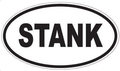 STANK - Oval Magnet