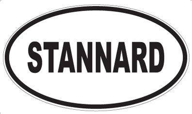 STANNARD - Oval Sticker