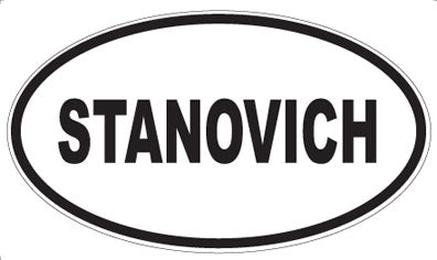 STANOVICH - Oval Magnet
