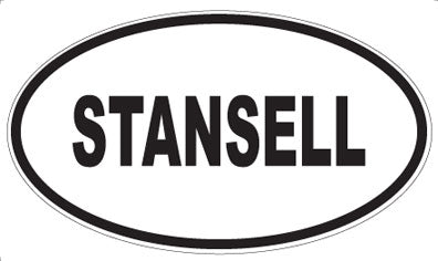 STANSELL - Oval Sticker