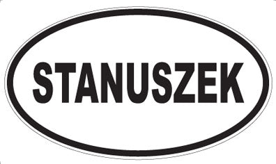 STANUSZEK - Oval Magnet