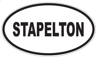 STAPELTON - Oval Sticker