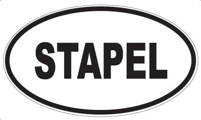 STAPEL - Oval Magnet