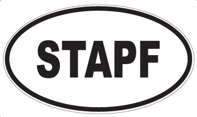 STAPF - Oval Sticker