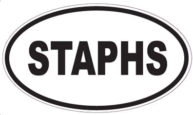 STAPHS - Oval Sticker