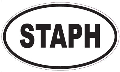 STAPH - Oval Magnet