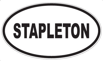 STAPLETON - Oval Magnet