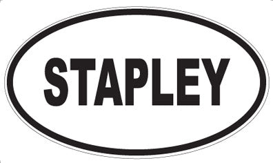 STAPLEY - Oval Sticker