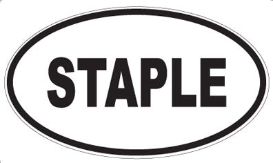 STAPLE - Oval Magnet