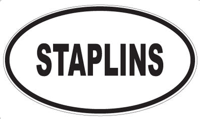 STAPLINS - Oval Sticker