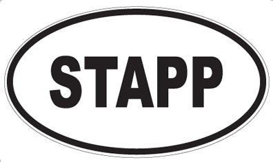 STAPP - Oval Sticker