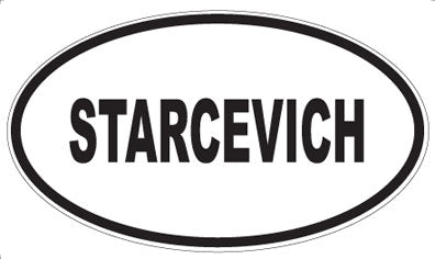 STARCEVICH - Oval Magnet